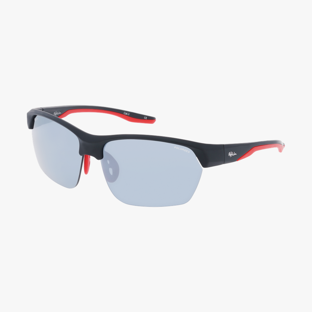 GAFAS DE SOL LANGLEY POLARIZED negro/rojo - vista de frente