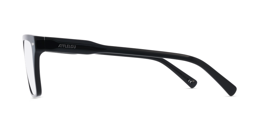 GAFAS GRADUADAS hombre CURIEUX negro - vista de frente