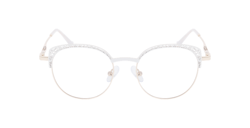 GAFAS GRADUADAS mujer MAGIC293 blanco/dorado - vista de frente