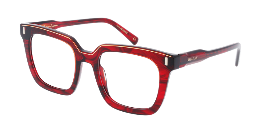 GAFAS GRADUADAS mujer CARACTERES FIL D'OR REVEUSE rojo - vista de frente