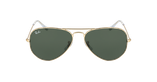 GAFAS DE SOL AVIATOR LARGE METAL dorado - vista de frente