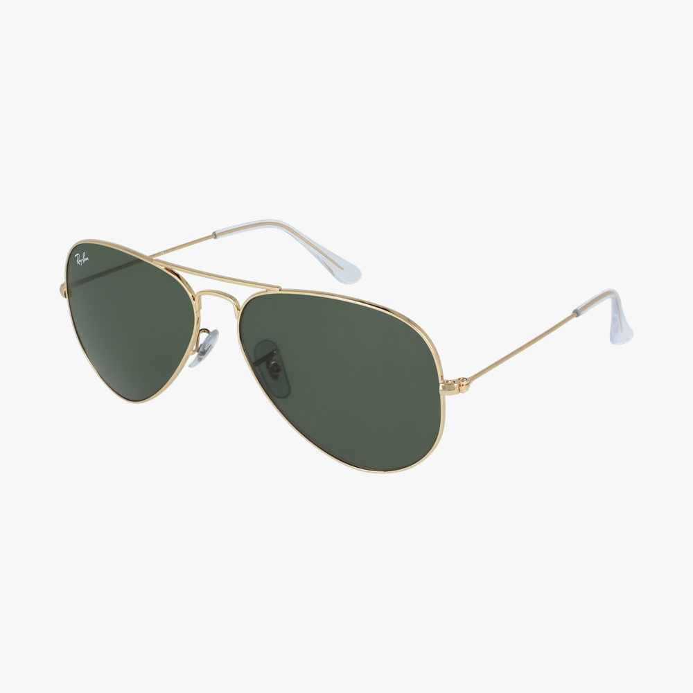 GAFAS DE SOL AVIATOR LARGE METAL dorado - vue de 3/4