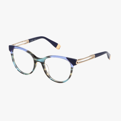 GAFAS GRADUADAS mujer VFU672 verde/azul vista de frente