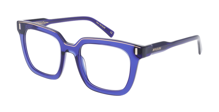 GAFAS GRADUADAS mujer CARACTERES FIL D'OR REVEUSE azul - vista de frente