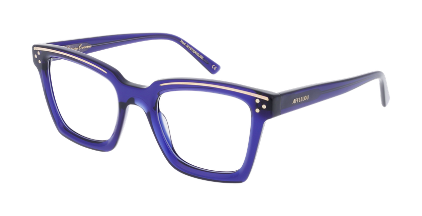 GAFAS GRADUADAS mujer CARACTERES FIL D'OR MYSTERIEUSE azul - vista de frente