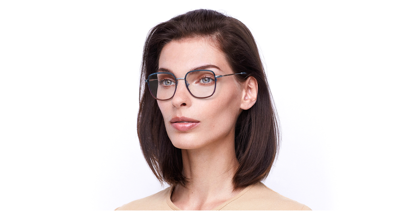 GAFAS GRADUADAS mujer MAGIC 186 azul/rosa - vista de frente