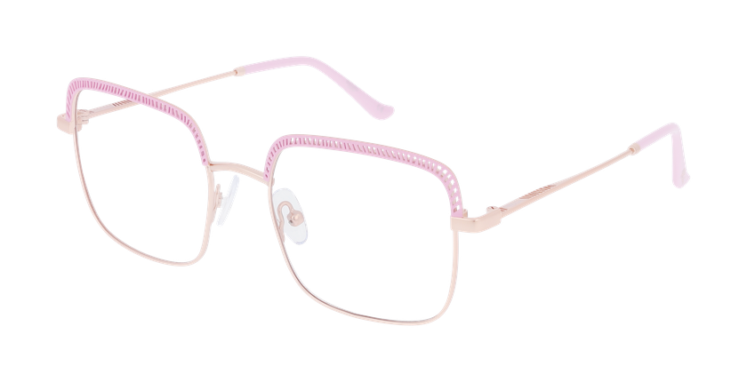 GAFAS GRADUADAS mujer MAGIC294 rosa/dorado - vista de frente