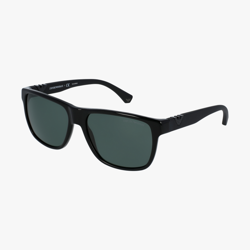 GAFAS DE SOL hombre 0EA4035 negro brillante - vue de 3/4