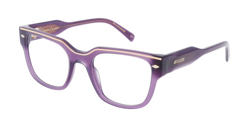 GAFAS GRADUADAS mujer CARACTERES FIL D'OR AUDACIEUSE morado - vista de frente