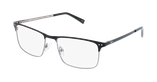 GAFAS GRADUADAS hombre MAGIC LEON negro/plateado - vista de frente