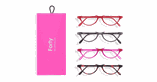 GAFAS GRADUADAS FORTY COFFRET 03 +1.00 rosa - vista de frente