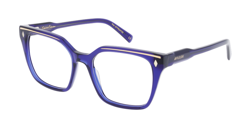 GAFAS GRADUADAS mujer CARACTERES FIL D'OR EFFRONTEE azul - vista de frente