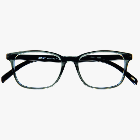 GAFAS GRADUADAS LUCKY gris vista de frente