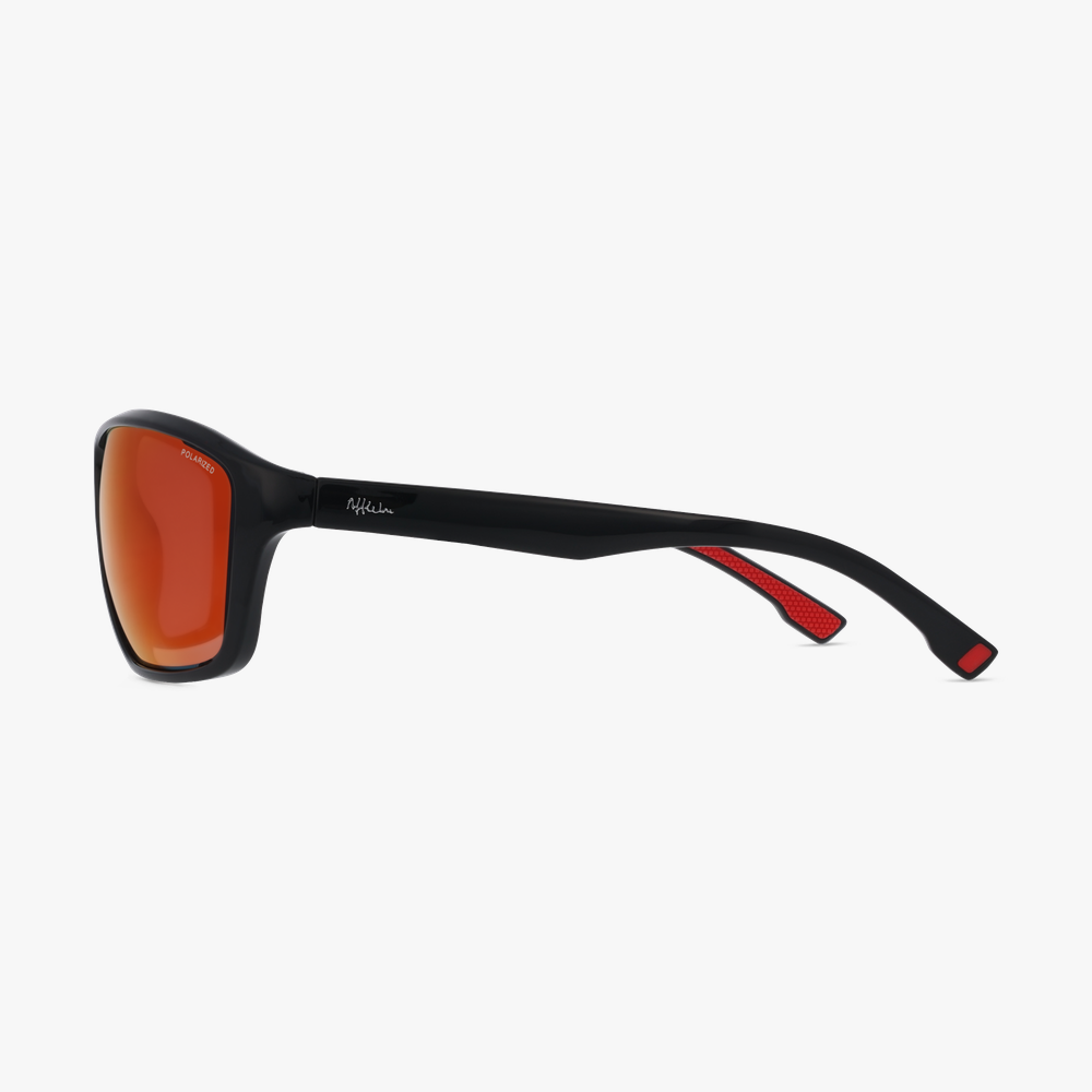 GAFAS DE SOL CLAVEL POLARIZED negro/rojo - vista de frente