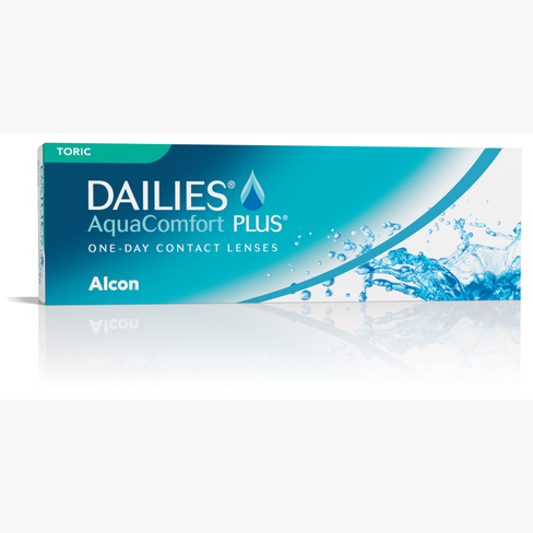 Lentillas Dailies AquaComfort Plus Toric 30L vista de frente