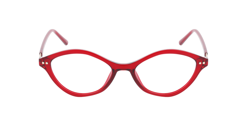 GAFAS GRADUADAS mujer MAELIE rojo - vista de frente