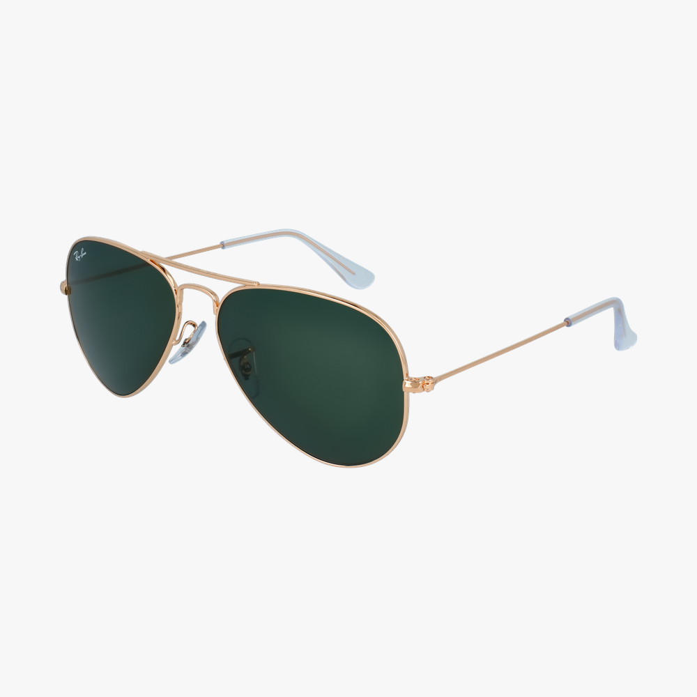 GAFAS DE SOL AVIATOR LARGE METAL dorado - vue de 3/4