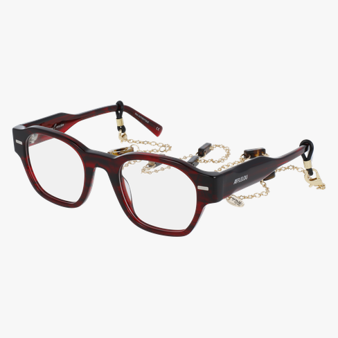 GAFAS GRADUADAS mujer AUTHENTIQUE rojo marmoleado