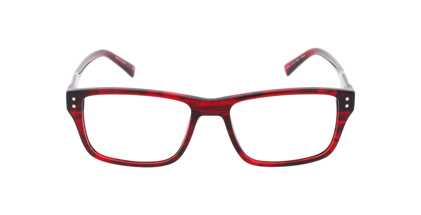 GAFAS GRADUADAS hombre CARACTÈRES ALTRUISTE rojo - vista de frente