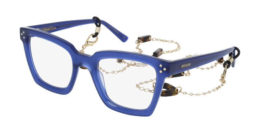 GAFAS GRADUADAS mujer MYSTERIEUSE azul/morado - vista de frente