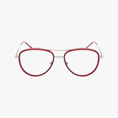 GAFAS GRADUADAS hombre MAGIC 185 rojo/plateado vista de frente