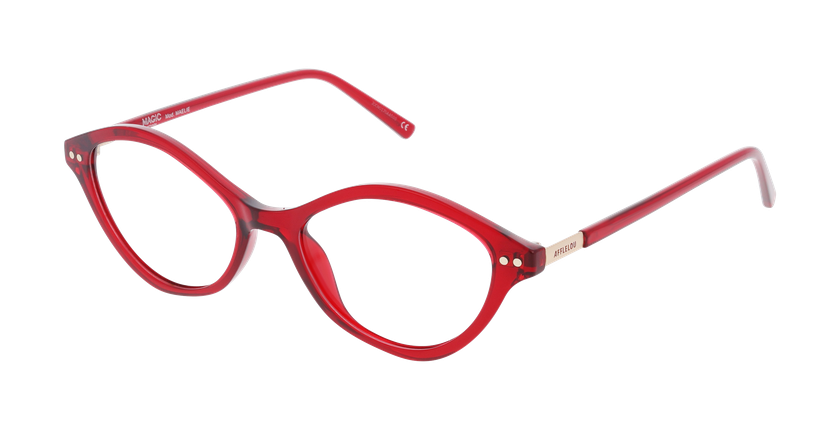 GAFAS GRADUADAS mujer MAELIE rojo - vista de frente