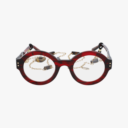 GAFAS GRADUADAS mujer PERSPICACE rojo marmoleado