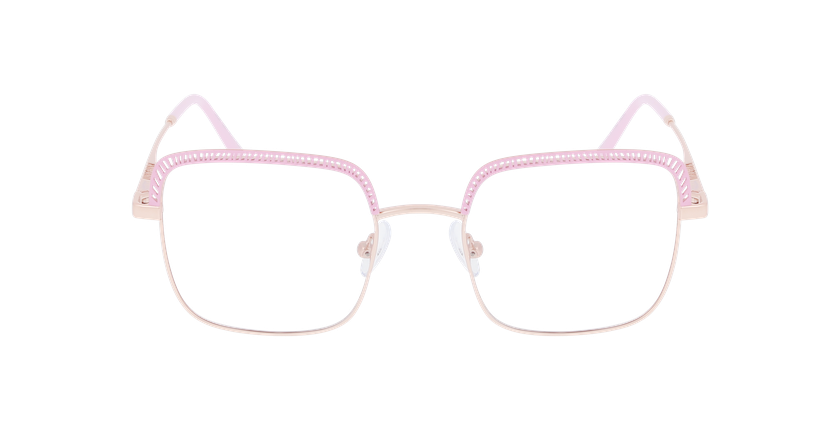 GAFAS GRADUADAS mujer MAGIC294 rosa/dorado - vista de frente