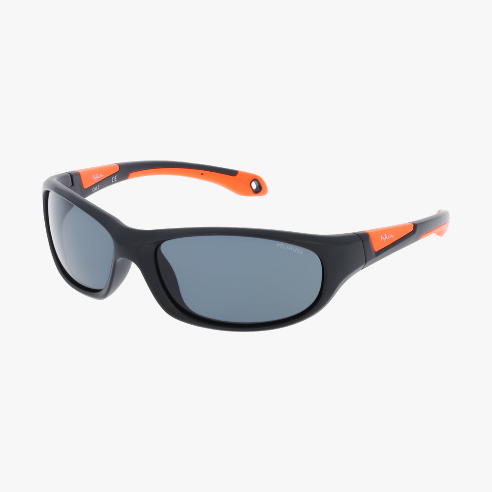 GAFAS DE SOL niños IVANO POLARIZED negro - vista de frente