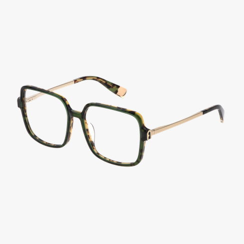 GAFAS GRADUADAS mujer VFU632 verde/marrón vista de frente