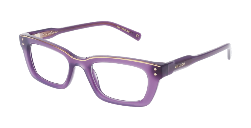 GAFAS GRADUADAS mujer CARACTERES FIL D'OR CREATIVE morado - vista de frente