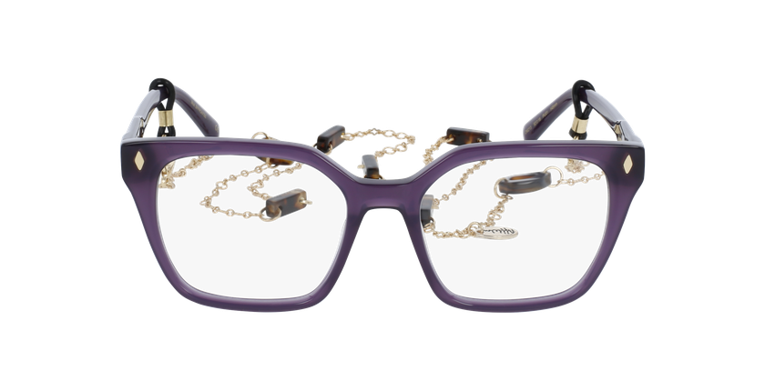 GAFAS GRADUADAS mujer EFFRONTEE morado - vista de frente