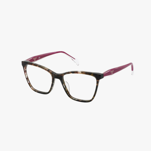 GAFAS GRADUADAS mujer VTOB57 marrón/rojo vista de frente