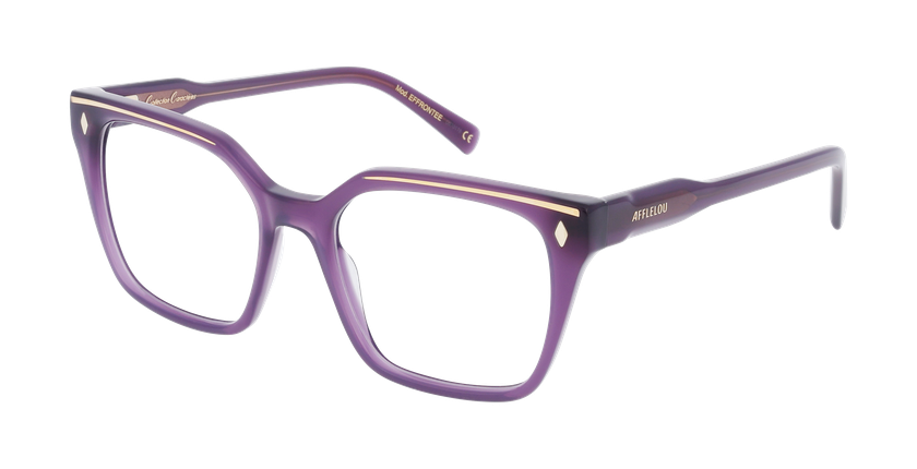 GAFAS GRADUADAS mujer CARACTERES FIL D'OR EFFRONTEE morado - vista de frente