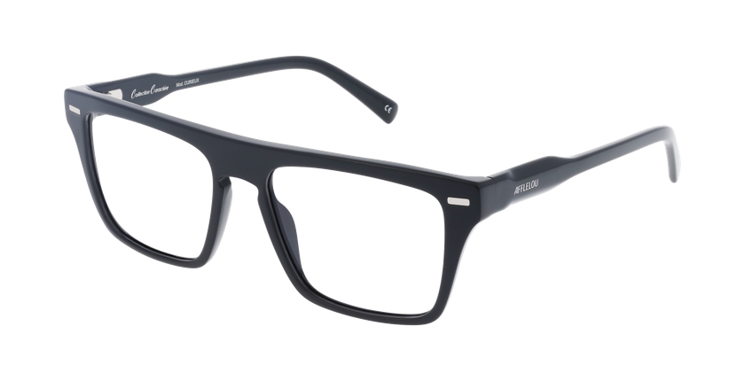 GAFAS GRADUADAS hombre CURIEUX negro - vista de frente