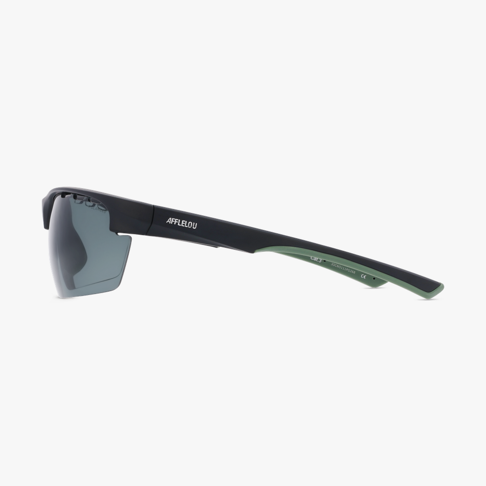 GAFAS DE SOL ARVE POLARIZED negro/verde - vista de frente