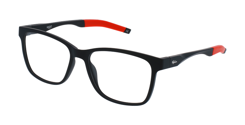 GAFAS GRADUADAS hombre MAGIC 189 negro/rojo - vista de frente