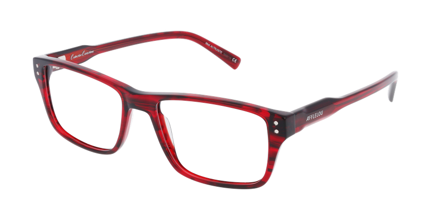 GAFAS GRADUADAS hombre CARACTÈRES ALTRUISTE rojo - vista de frente