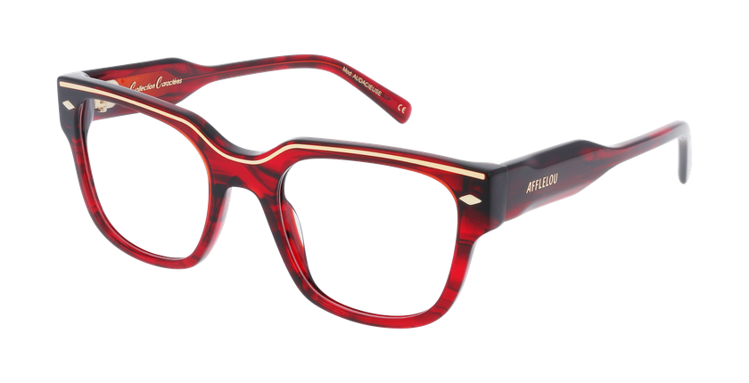 GAFAS GRADUADAS mujer CARACTERES FIL D'OR AUDACIEUSE rojo - vista de frente