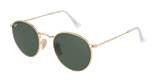 GAFAS DE SOL hombre ROUND METAL dorado - vue de 3/4