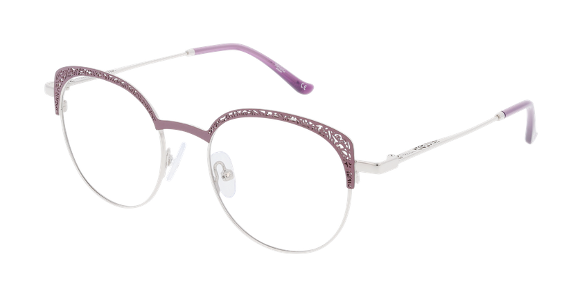 GAFAS GRADUADAS mujer MAGIC293 morado/plateado - vista de frente