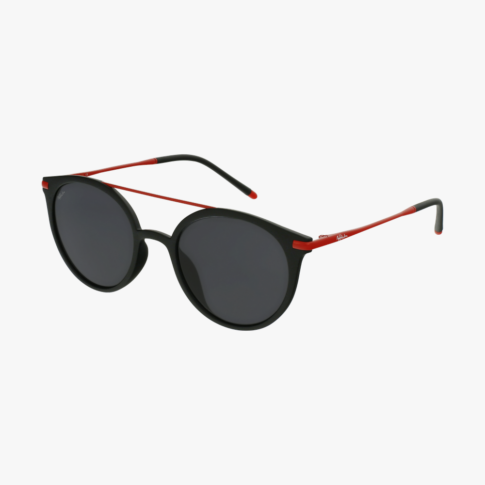 GAFAS DE SOL hombre SAKY POLARIZED negro/rojo - vue de 3/4