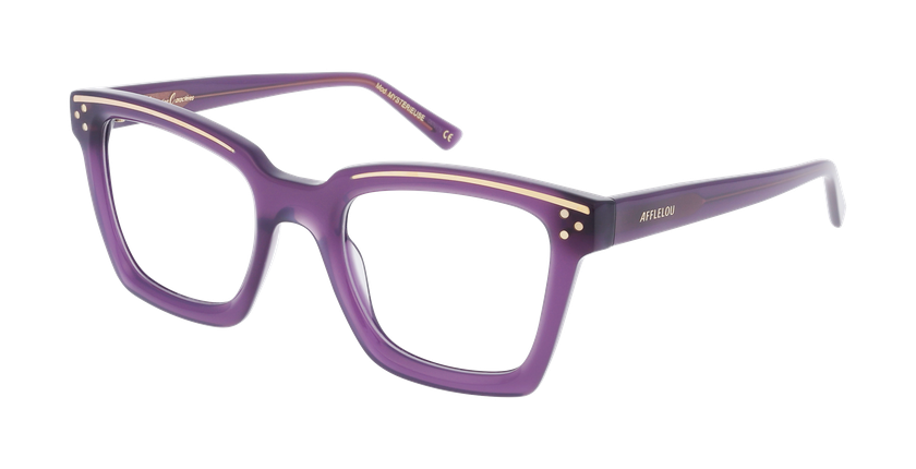 GAFAS GRADUADAS mujer CARACTERES FIL D'OR MYSTERIEUSE morado - vista de frente