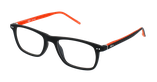 GAFAS GRADUADAS niños MIKA negro/naranja - vista de frente