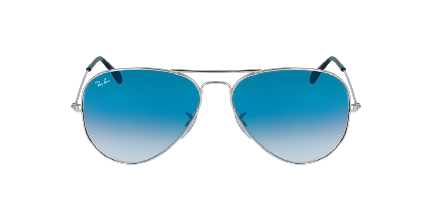 GAFAS DE SOL AVIATOR LARGE METAL plateado - vista de frente