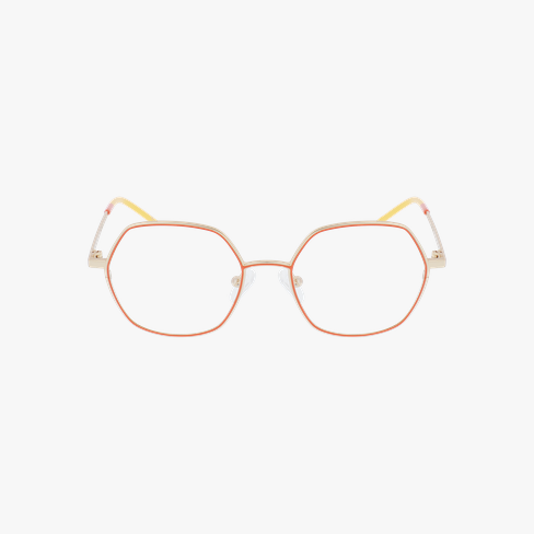 GAFAS GRADUADAS mujer MAGIC 153 naranja/coral mate vista de frente