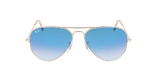 GAFAS DE SOL AVIATOR LARGE METAL dorado - vista de frente