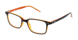 GAFAS GRADUADAS niños MARCUS negro/naranja - vista de frente