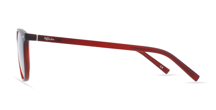 GAFAS GRADUADAS AFFLELOU FORTY SOLAR COLOR BURDEOS rojo - vista de frente