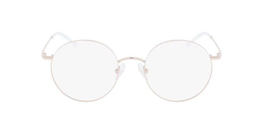 GAFAS GRADUADAS mujer EMIE blanco/dorado - vista de frente